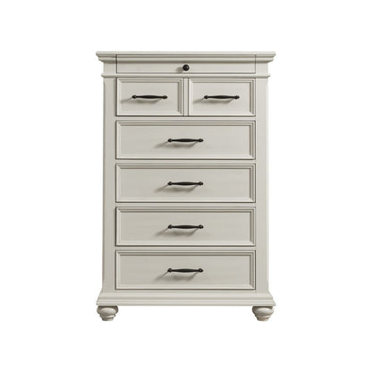 Picket House Furnishings - Brooks 6-Drawer Chest in White - SR600CH veiw 2