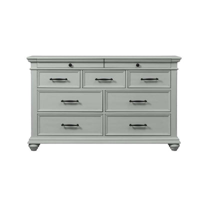 Picket House Furnishings - Brooks 9-Drawer Dresser in Grey - SR300DR veiw 2