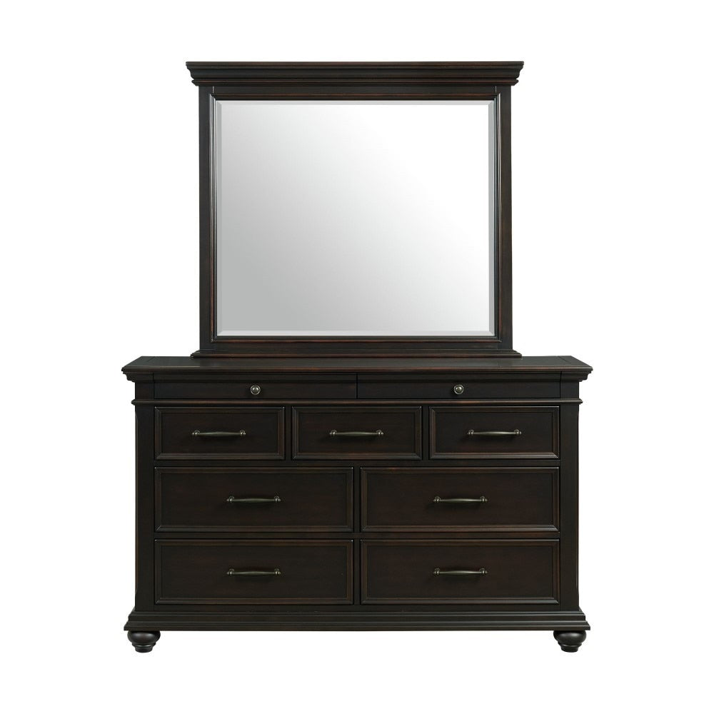 Picket House Furnishings - Brooks 9-Drawer Dresser with Mirror in Black - SR800DRMR veiw 2