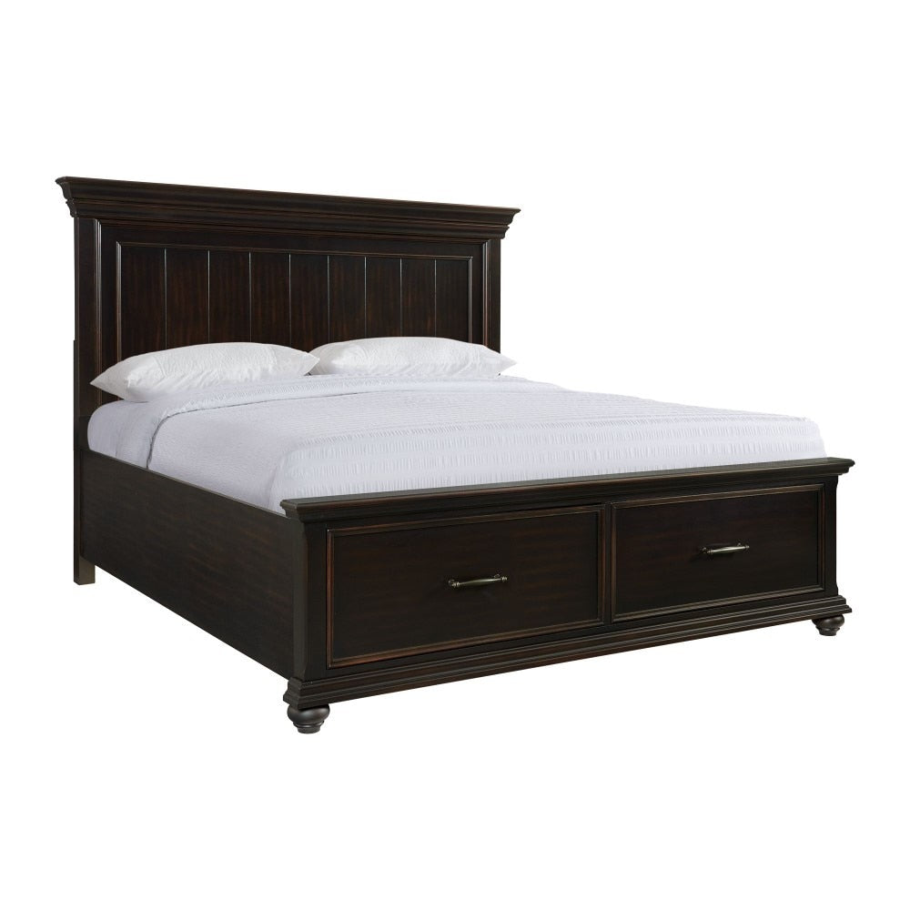 Picket House Furnishings - Brooks King Platform Storage 3PC Bedroom Set in Black - SR850KB3PC veiw 2