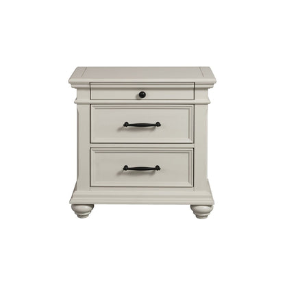 Picket House Furnishings - Brooks King Platform Storage 5PC Bedroom Set in White - SR650KB5PC veiw 5