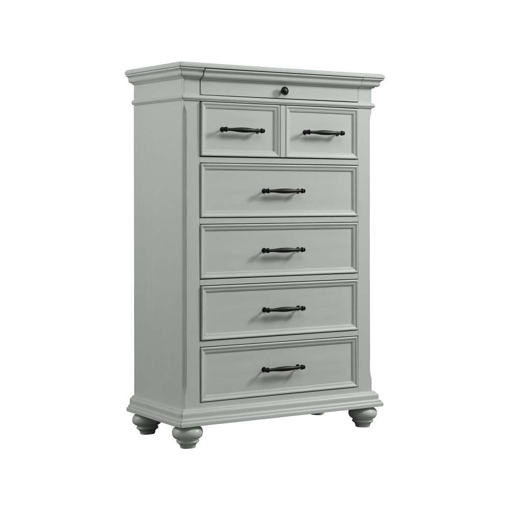Picket House Furnishings - Brooks King Platform Storage 6PC Bedroom Set in Grey - SR350KB6PC veiw 3
