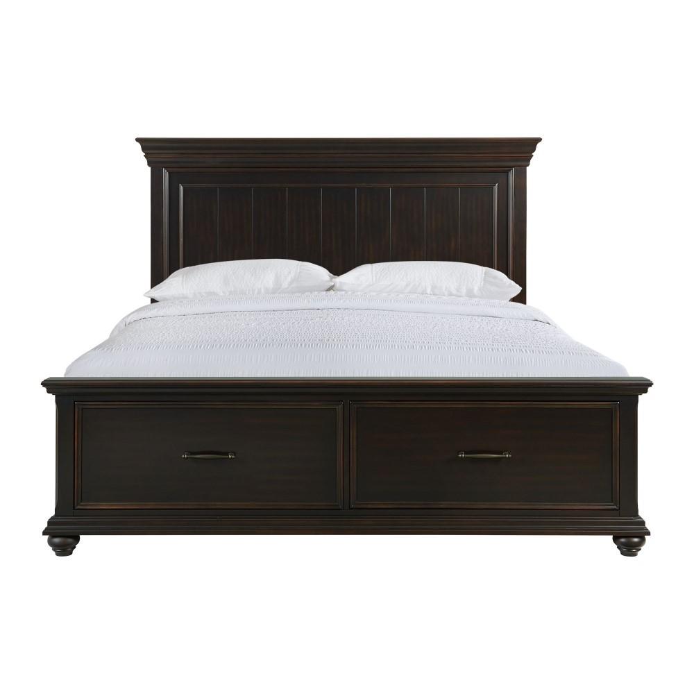 Picket House Furnishings - Brooks King Platform Storage Bed in Black - SR850KB veiw 2