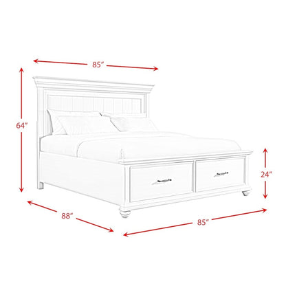 Picket House Furnishings - Brooks King Platform Storage Bed in Black - SR850KB veiw 11