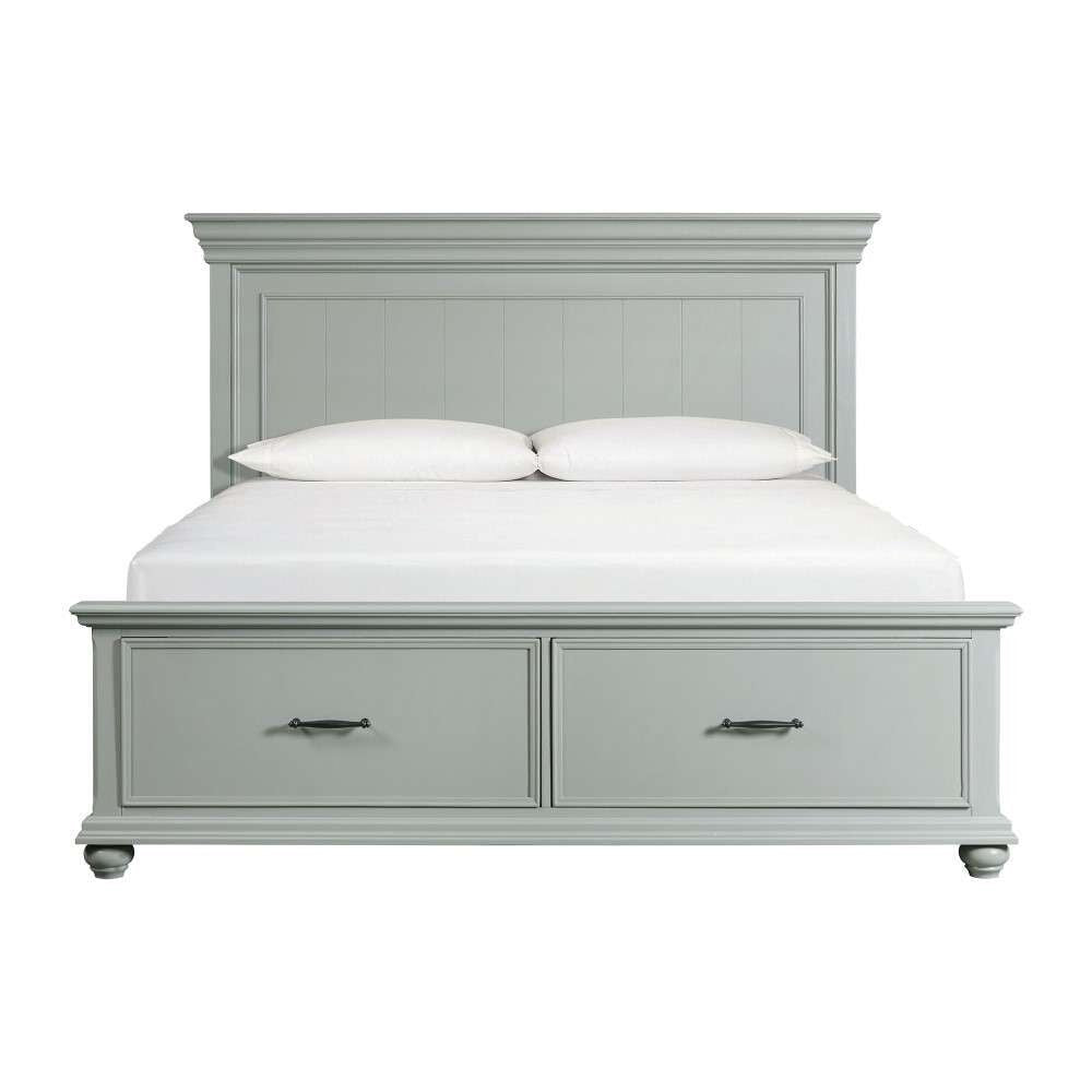 Picket House Furnishings - Brooks King Platform Storage Bed in Grey - SR350KB veiw 2