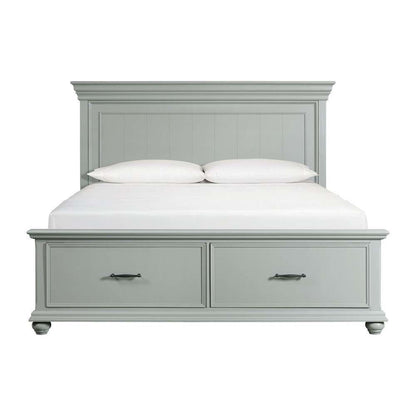 Picket House Furnishings - Brooks King Platform Storage Bed in Grey - SR350KB veiw 2