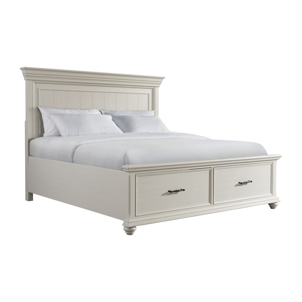 Picket House Furnishings - Brooks King Platform Storage Bed in White - SR650KB veiw 1
