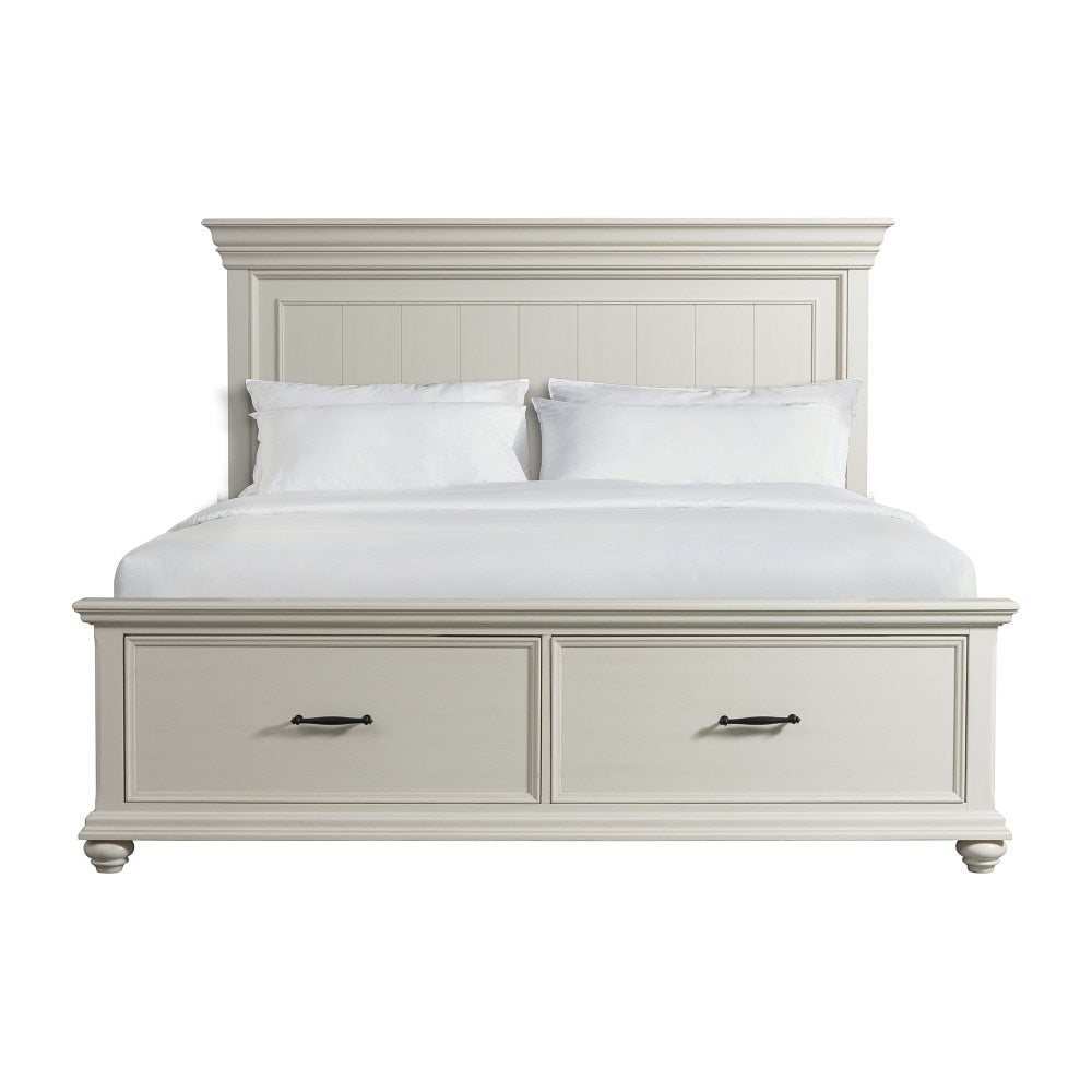 Picket House Furnishings - Brooks King Platform Storage Bed in White - SR650KB veiw 2