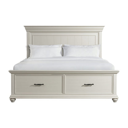 Picket House Furnishings - Brooks King Platform Storage Bed in White - SR650KB veiw 2