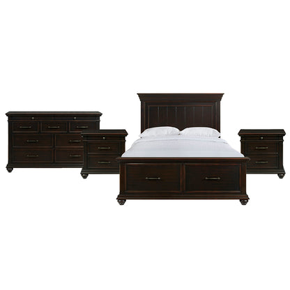 Picket House Furnishings - Brooks Queen Platform Storage 4PC Bedroom Set - SR850QBNSDR view 1