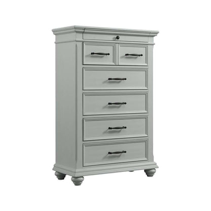 Picket House Furnishings - Brooks Queen Platform Storage 5PC Bedroom Set in Grey - SR350QB5PC veiw 3