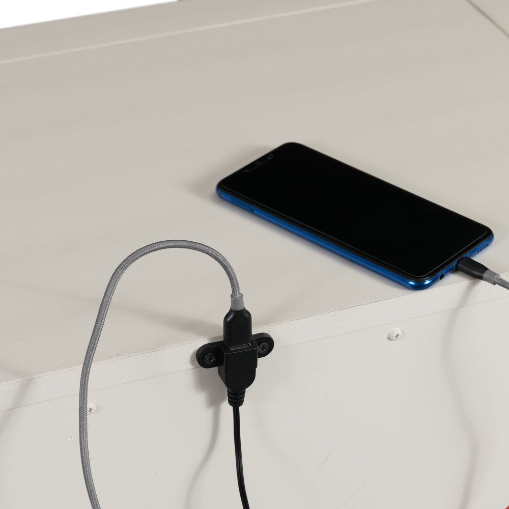 Picket House Furnishings - Brooks Queen Platform Storage 5PC Bedroom Set in White - SR650QB5PC veiw 7