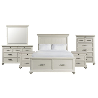 Picket House Furnishings - Brooks Queen Platform Storage 6PC Bedroom Set in White - SR650QB6PC veiw 1