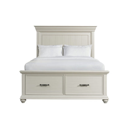 Picket House Furnishings - Brooks Queen Platform Storage 6PC Bedroom Set in White - SR650QB6PC veiw 2