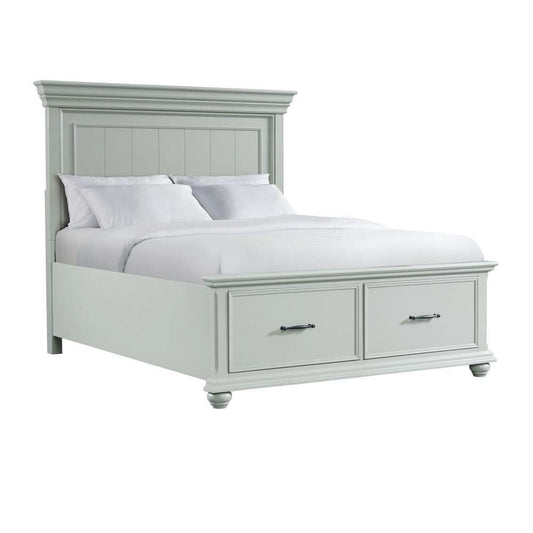 Picket House Furnishings - Brooks Queen Platform Storage Bed in Grey - SR350QB veiw 1