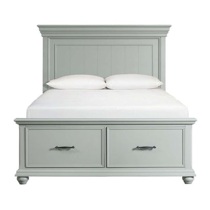 Picket House Furnishings - Brooks Queen Platform Storage Bed in Grey - SR350QB veiw 2
