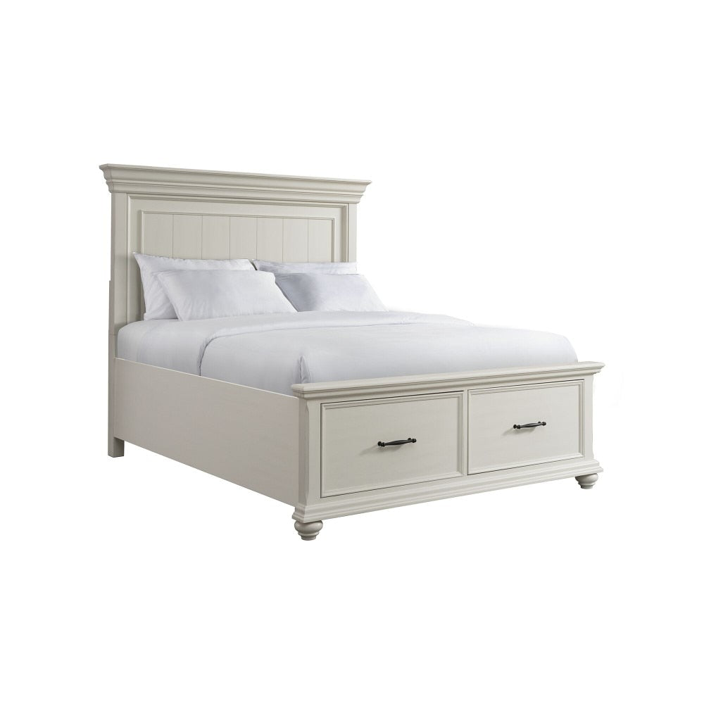 Picket House Furnishings - Brooks Queen Platform Storage Bed in White - SR650QB veiw 1
