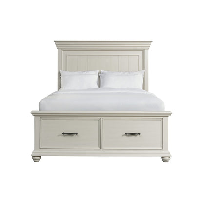 Picket House Furnishings - Brooks Queen Platform Storage Bed in White - SR650QB veiw 2