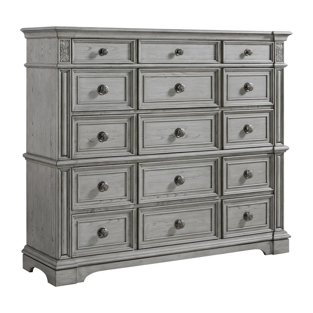 Picket House Furnishings - Brookstone 15-Drawer Mansion Chest in Aged Grey - B-14210-3-CH2 veiw 1