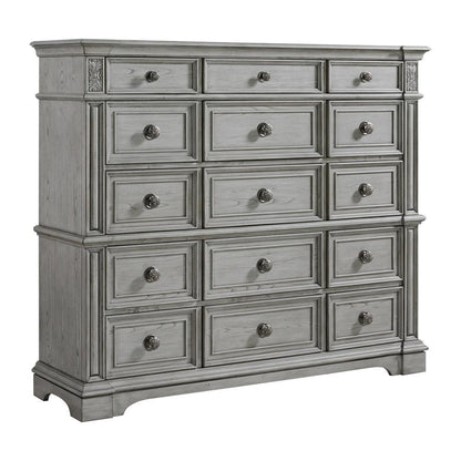 Picket House Furnishings - Brookstone 15-Drawer Mansion Chest in Aged Grey - B-14210-3-CH2 veiw 1
