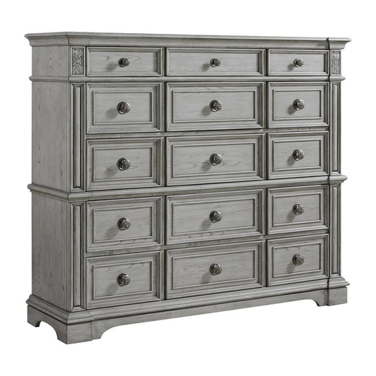 Picket House Furnishings - Brookstone 15-Drawer Mansion Chest in Aged Grey - B-14210-3-CH2 veiw 1