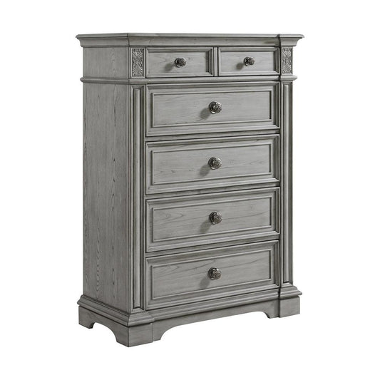Picket House Furnishings - Brookstone 5-Drawer Chest in Aged Grey - B-14210-3-CH1 veiw 1