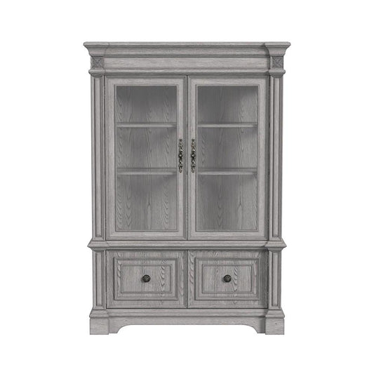 Picket House Furnishings - Brookstone Curio in Aged Grey - D-14210-3-CU veiw 1
