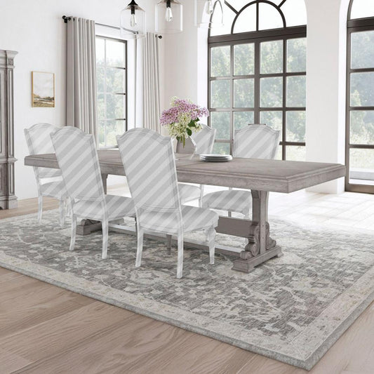 Picket House Furnishings - Brookstone Dining Table with 2x18in Leaves in Aged Grey - D-14210-3-DT veiw 1