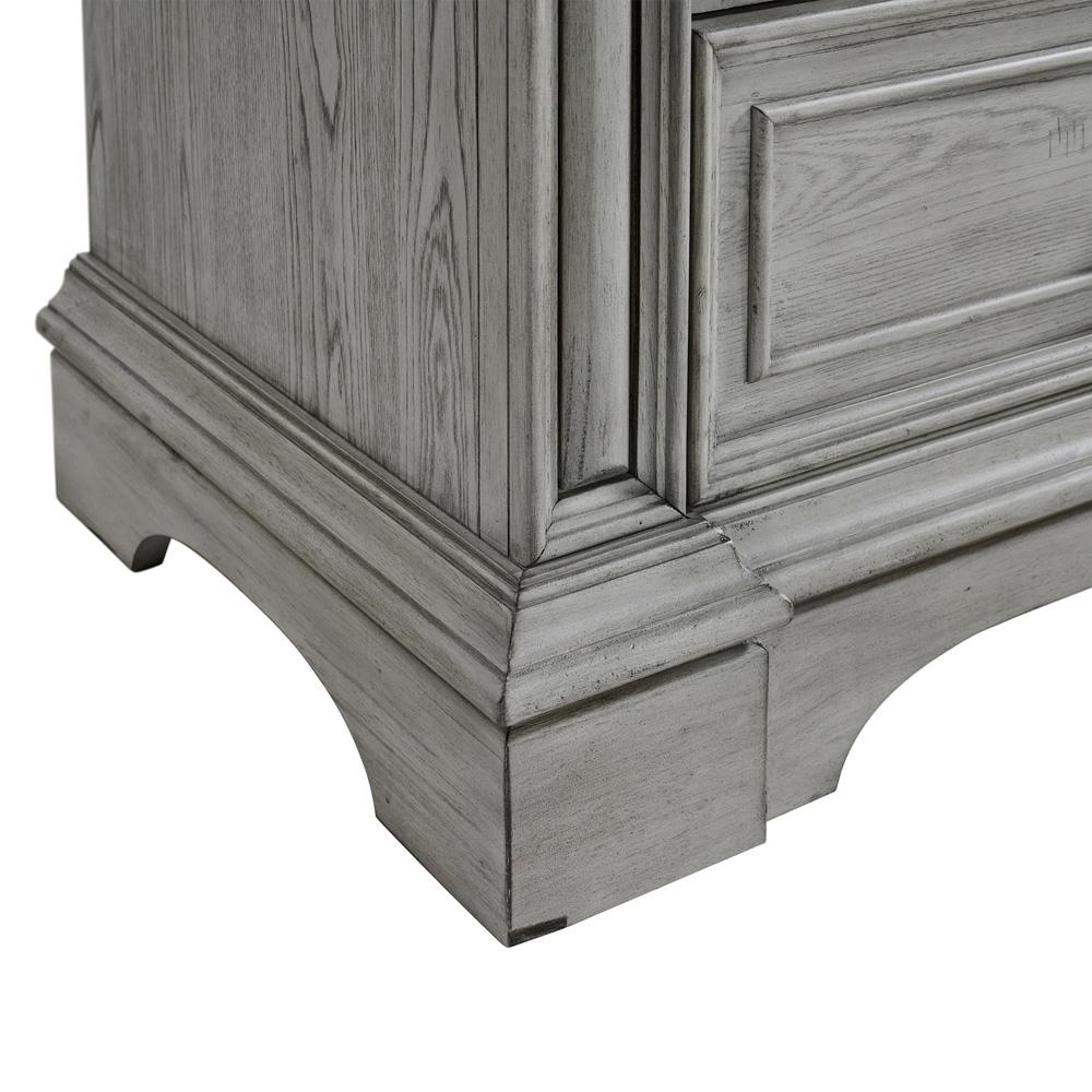 Picket House Furnishings - Brookstone Dresser and Mirror Set in Aged Grey - B-14210-3-DRMR veiw 3