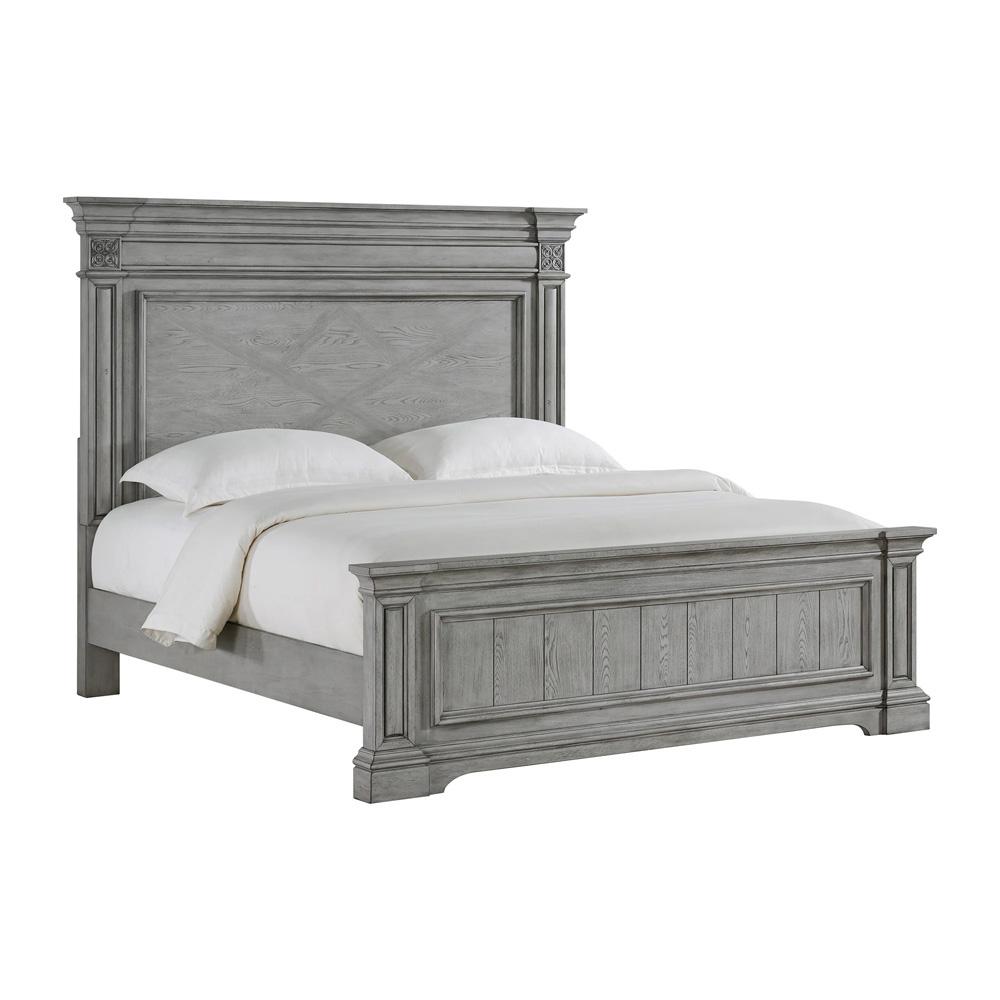 Picket House Furnishings - Brookstone King Panel 3PC Bedroom Set in Aged Grey - B-14210-3-KB-3PC veiw 2