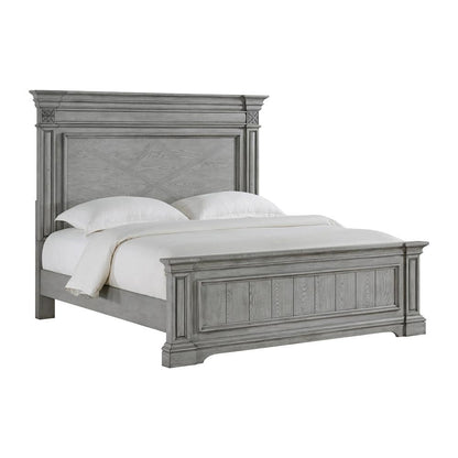 Picket House Furnishings - Brookstone King Panel Bed in Aged Grey - B-14210-3-KB veiw 1