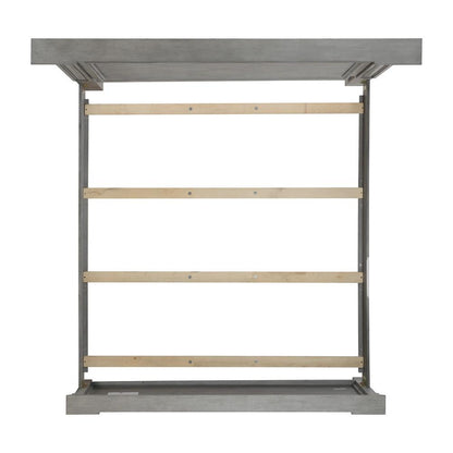 Picket House Furnishings - Brookstone King Panel Bed in Aged Grey - B-14210-3-KB veiw 3