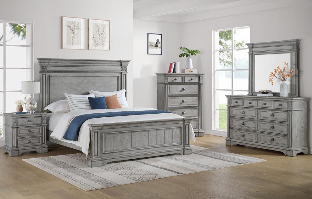 Picket House Furnishings - Brookstone Queen Panel 3PC Bedroom Set in Aged Grey - B-14210-3-QB-3PC veiw 6
