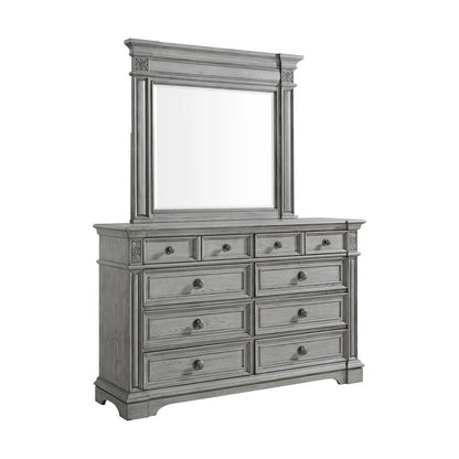 Picket House Furnishings - Brookstone Queen Panel 5PC Bedroom Set in Aged Grey - B-14210-3-QB-5PC veiw 3