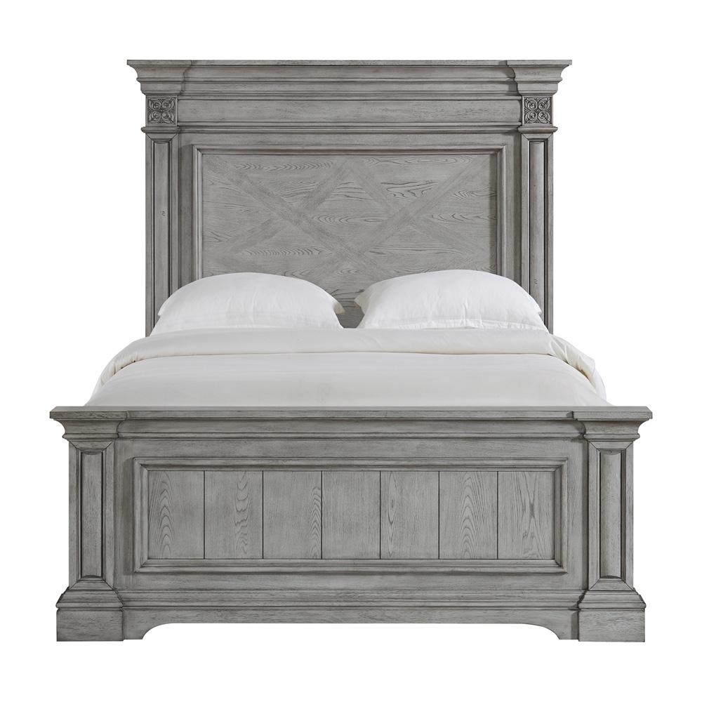Picket House Furnishings - Brookstone Queen Panel Bed in Aged Grey - B-14210-3-QB veiw 2