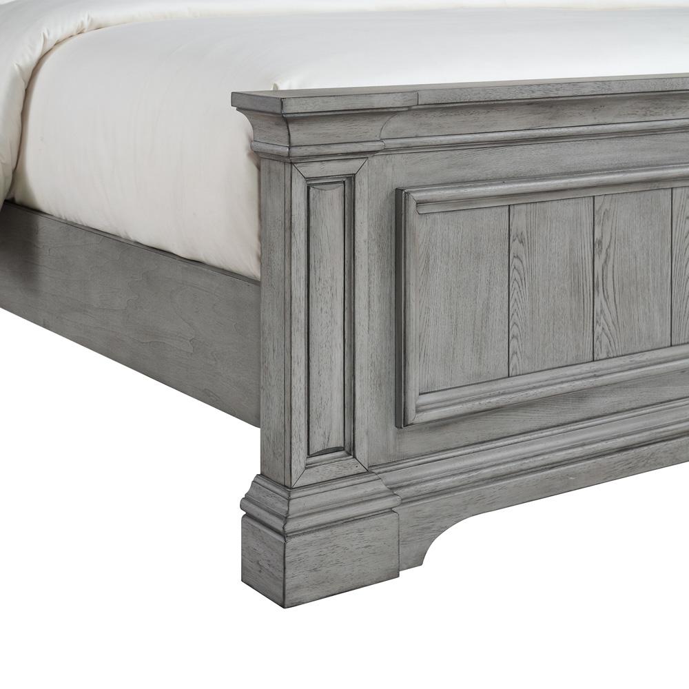 Picket House Furnishings - Brookstone Queen Panel Bed in Aged Grey - B-14210-3-QB veiw 3