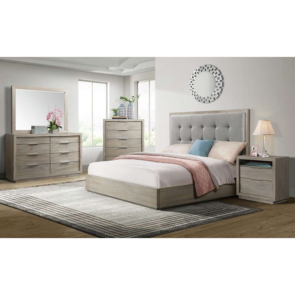 Picket House Furnishings - Cadia Queen 5PC Bedroom Set in Grey - B-3430-5-QB-5PC veiw 1