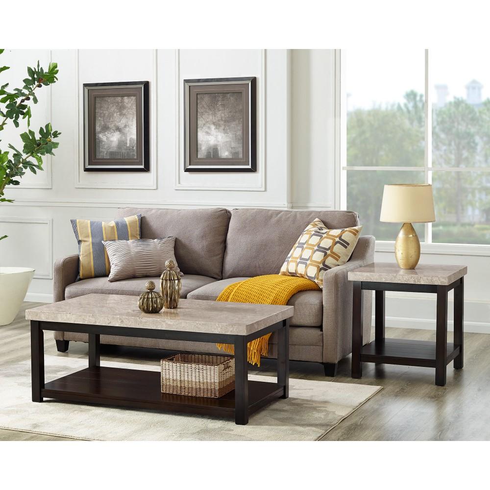 Picket House Furnishings - Caleb 2Pc Occasional Table Set Coffee Table And End Table in Espresso - CKS1002PC veiw 1