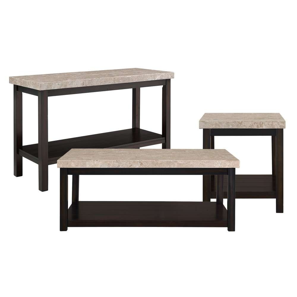 Picket House Furnishings - Caleb 3PC Occasional Table Set-Coffee Table, End Table & Sofa Table - CKS100ST3PC view 1