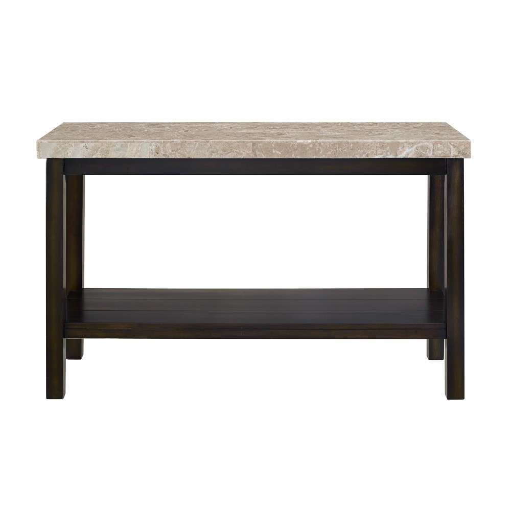 Picket House Furnishings - Caleb Sofa Table w/ Marble Top - CKS100STE veiw 3