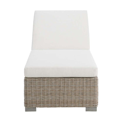 Picket House Furnishings - Camal Chaise Lounge - Tan and Olefin White Cream - O-10880-10310-110 veiw 3