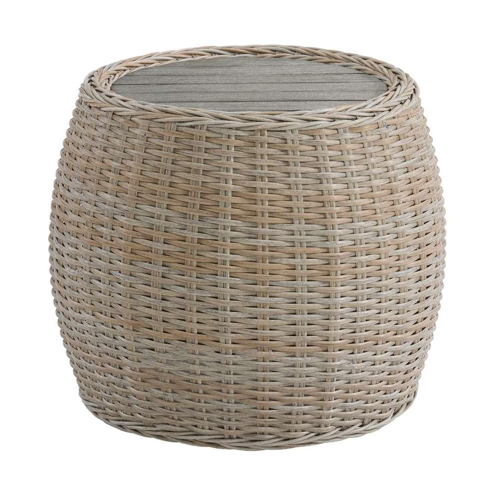 Picket House Furnishings - Camal Cuddler Chair and End Table - Tan and Olefin White Cream - O-10880-10310-109 veiw 3