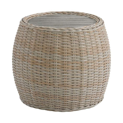 Picket House Furnishings - Camal Cuddler Chair and End Table - Tan and Olefin White Cream - O-10880-10310-109 veiw 3