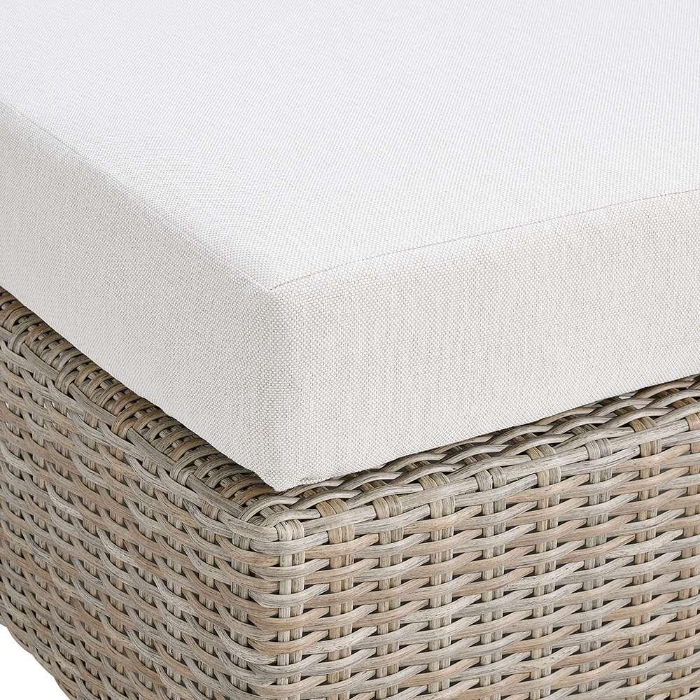 Picket House Furnishings - Camal Ottoman - Tan and Olefin White Cream - O-10880-10310-000 veiw 3