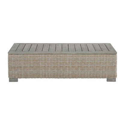 Picket House Furnishings - Camal Rectangular Coffee Table - Tan - O-10880-5-CT veiw 2