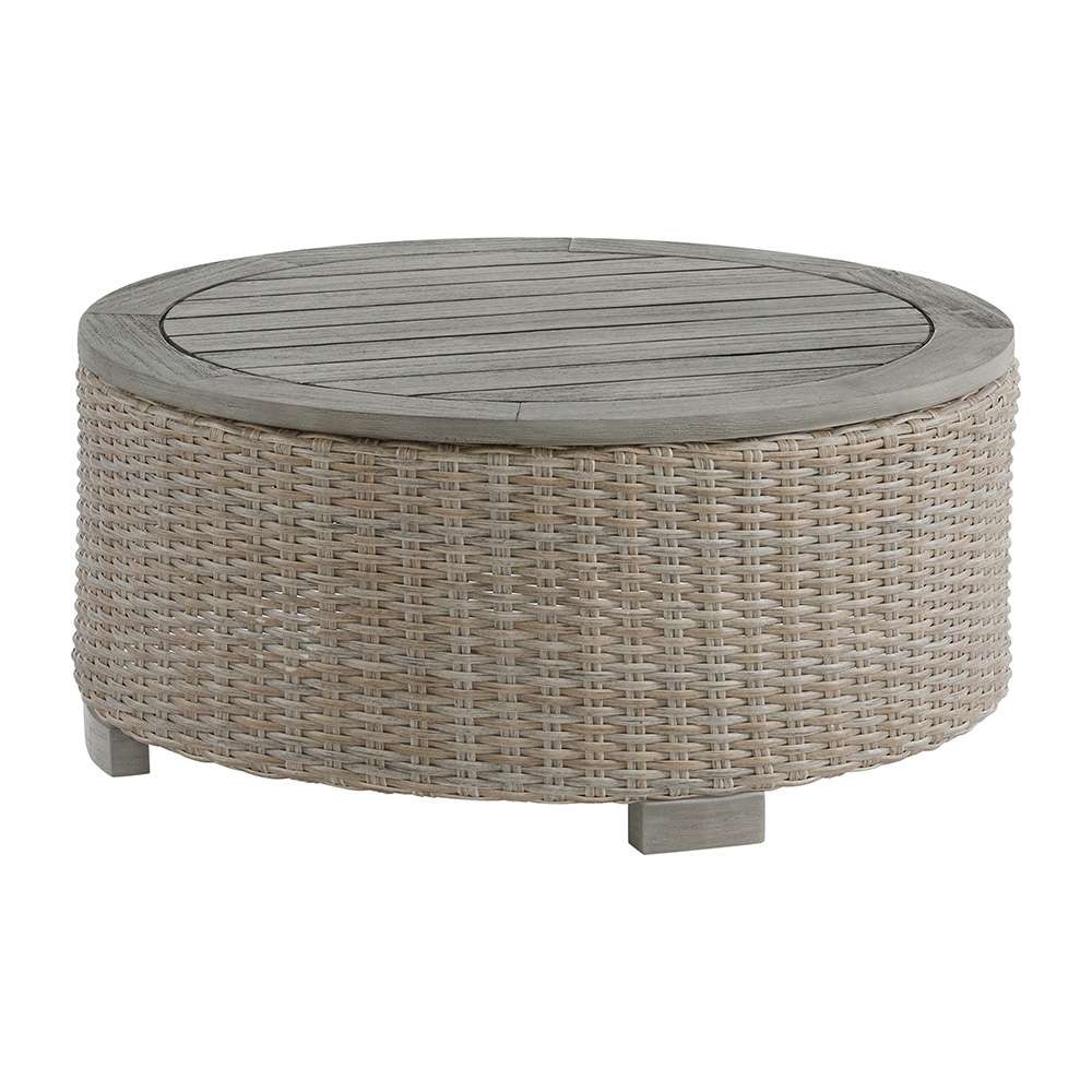 Picket House Furnishings - Camal Round Coffee Table - Tan - O-10880-5-RCT veiw 1