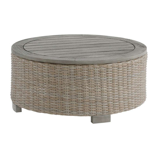 Picket House Furnishings - Camal Round Coffee Table - Tan - O-10880-5-RCT veiw 2