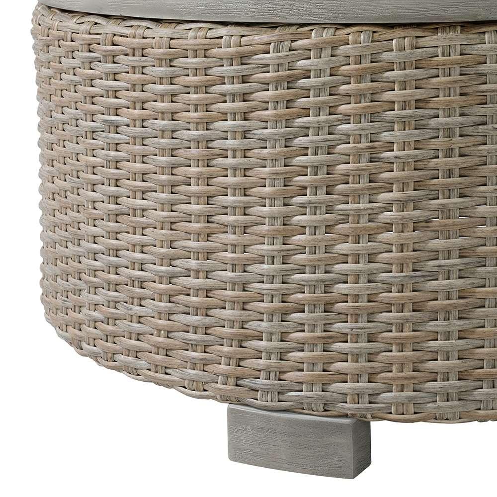 Picket House Furnishings - Camal Round Coffee Table - Tan - O-10880-5-RCT veiw 3