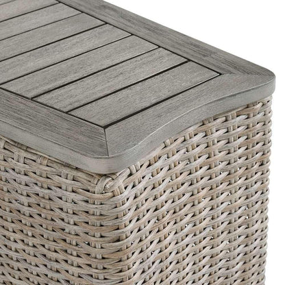 Picket House Furnishings - Camal Wedge Console - TanPillows - O-10880-5-CSL veiw 4