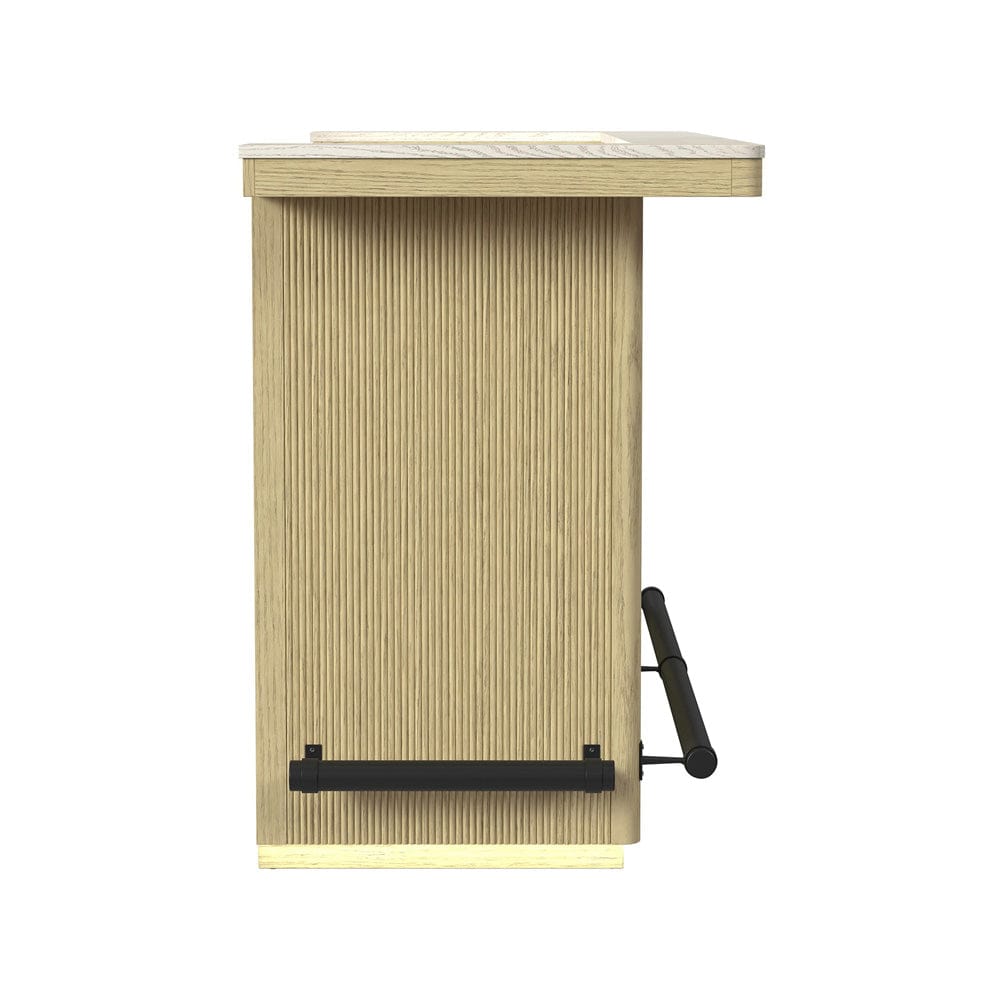 Picket House Furnishings -  Cambria Bar Table in Off-White and Natural with LED - DA-18010-6-BTC view 3